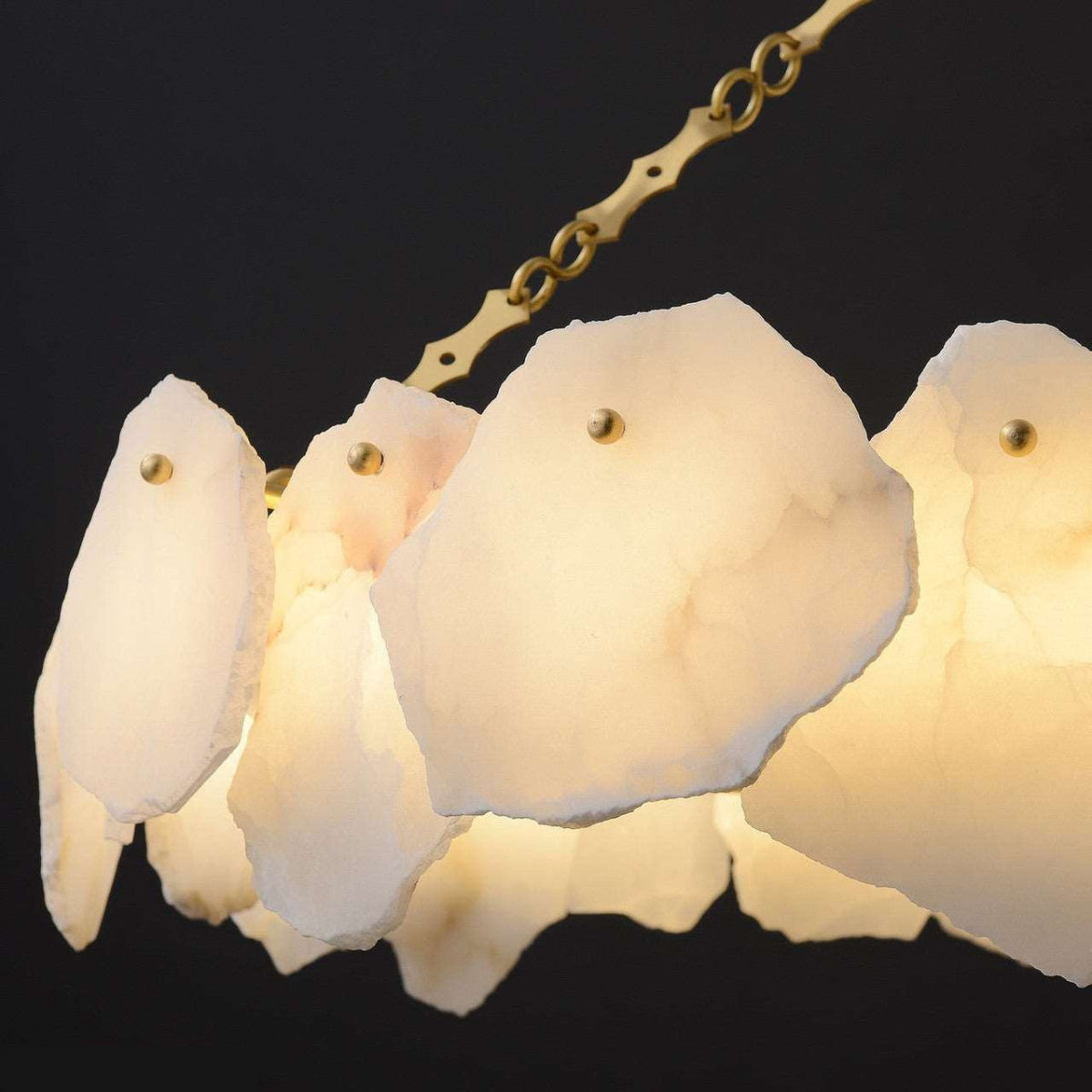 Antizer Alabaster Modern Snowflake Chandelier