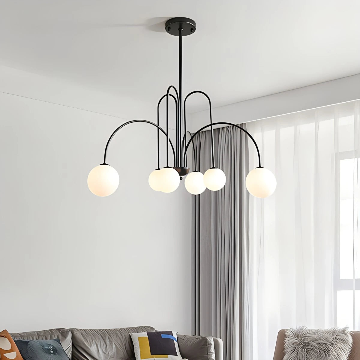 Antizer Avi Double Layer Glass Chandelier