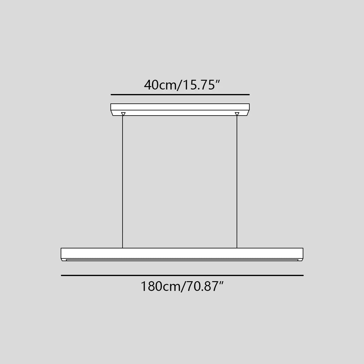 Antizer Fulbert Linear Wooden Pendant Light for Kitchen
