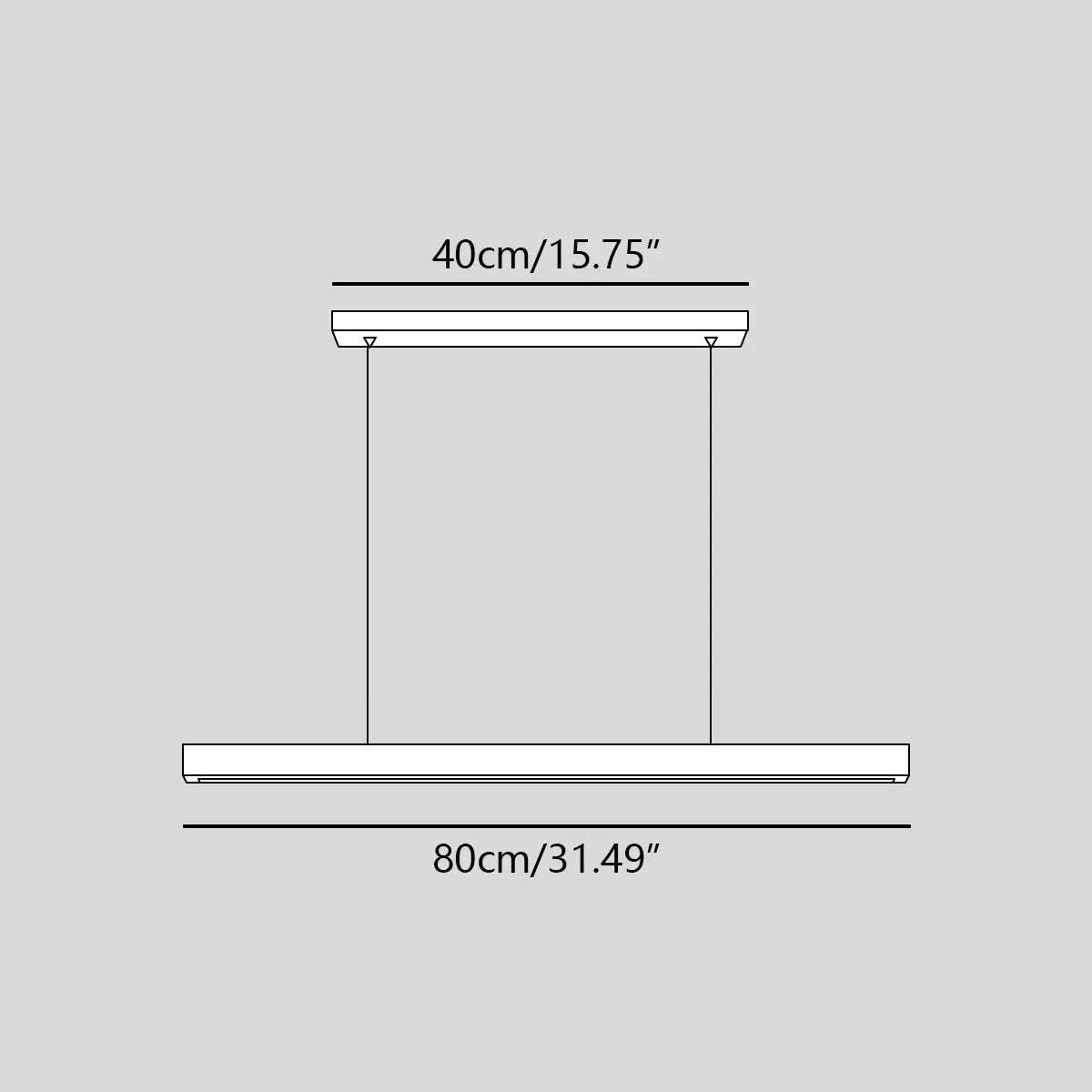 Antizer Fulbert Linear Wooden Pendant Light for Kitchen