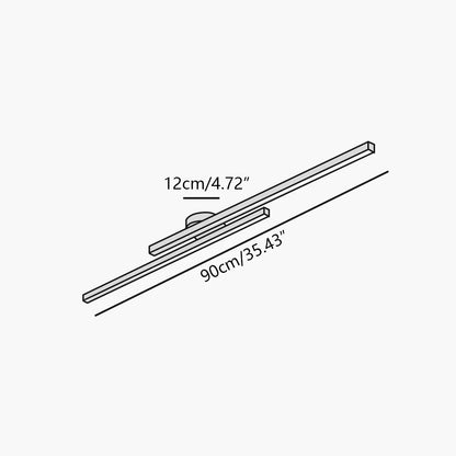 Antizer Simple Linear Ceiling Light for Living Room
