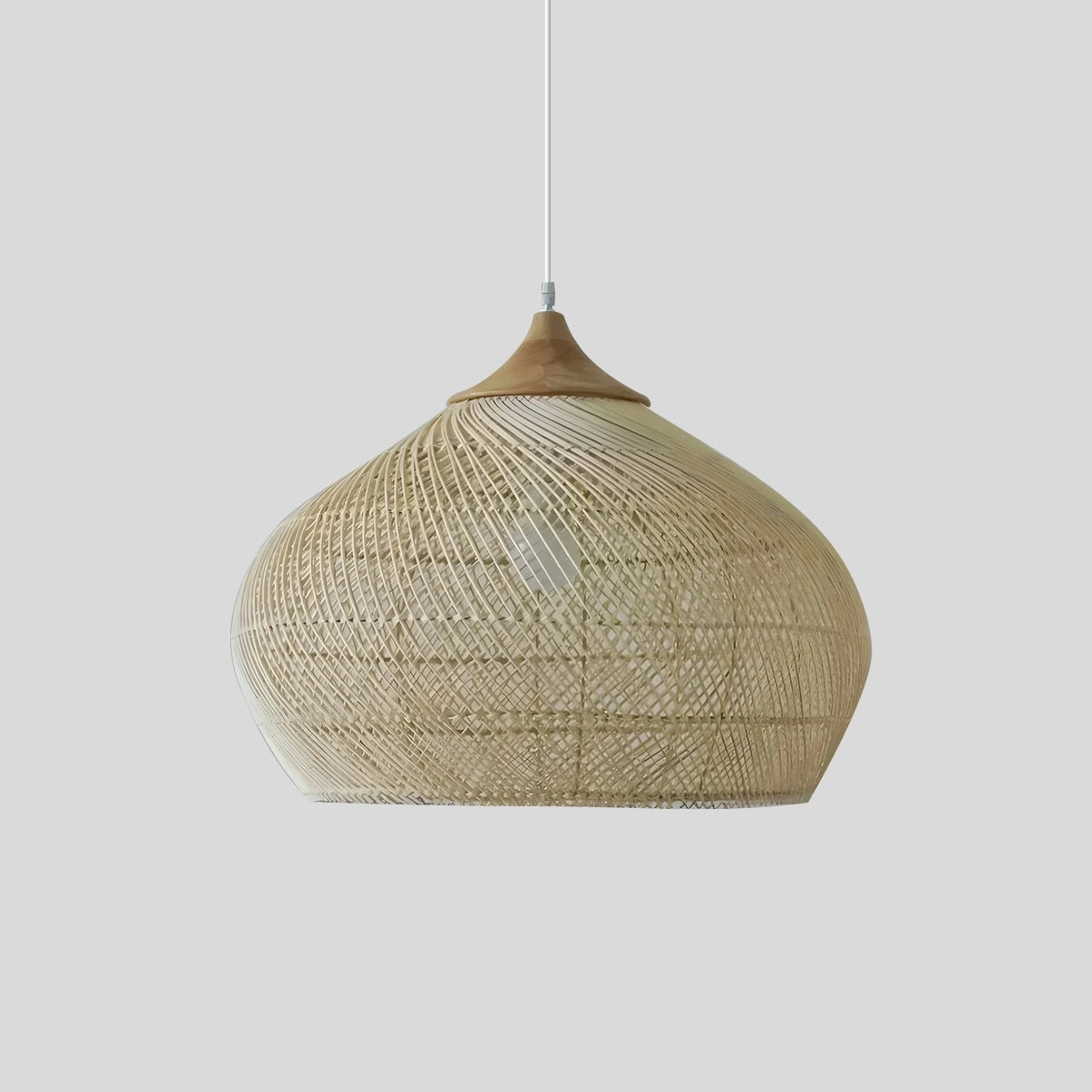 Antizer Rattan Lantern Pendant Light for Dining Room