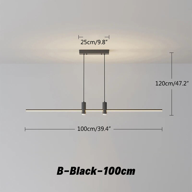 Antizer Modern Minimalist Linear LED Pendant Light