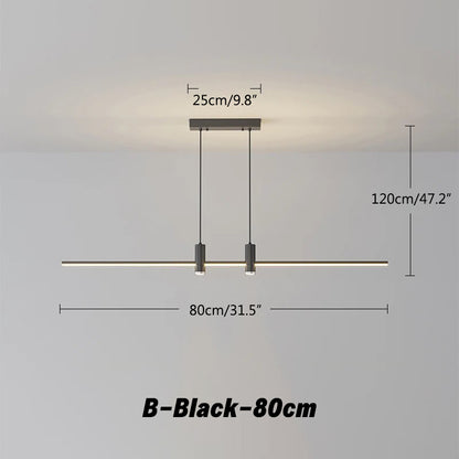 Antizer Modern Minimalist Linear LED Pendant Light