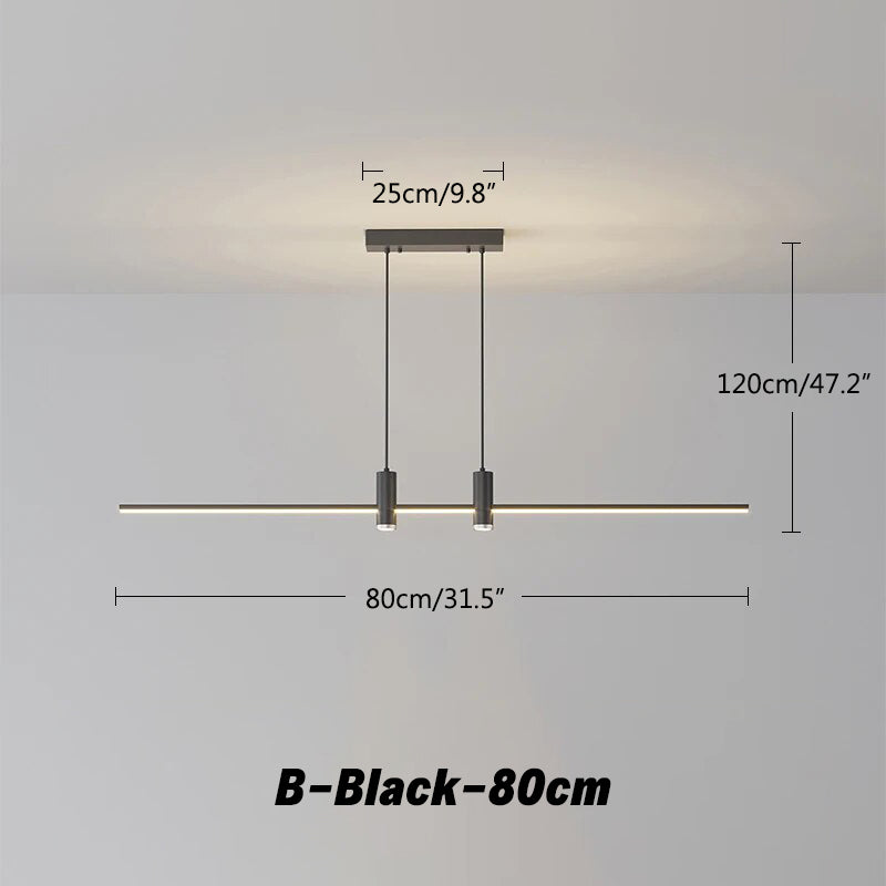 Modern Minimalist Linear LED Pendant Light