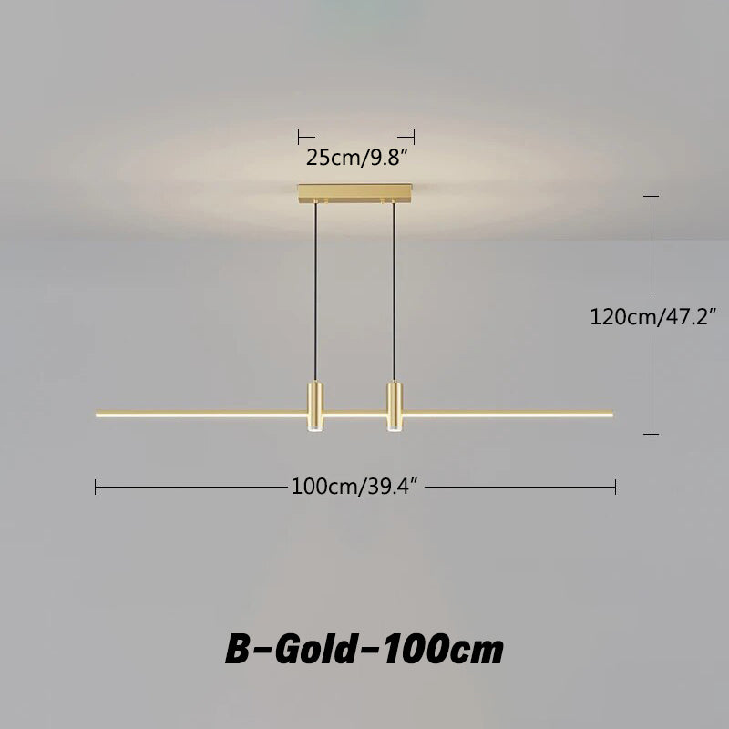 Antizer Modern Minimalist Linear LED Pendant Light