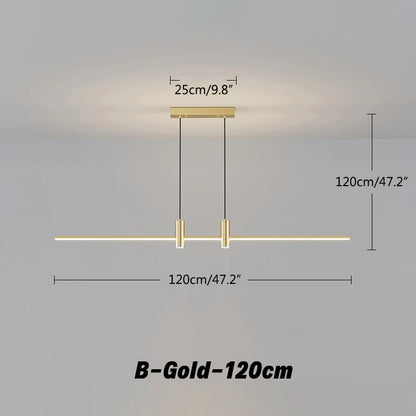 Antizer Modern Minimalist Linear LED Pendant Light