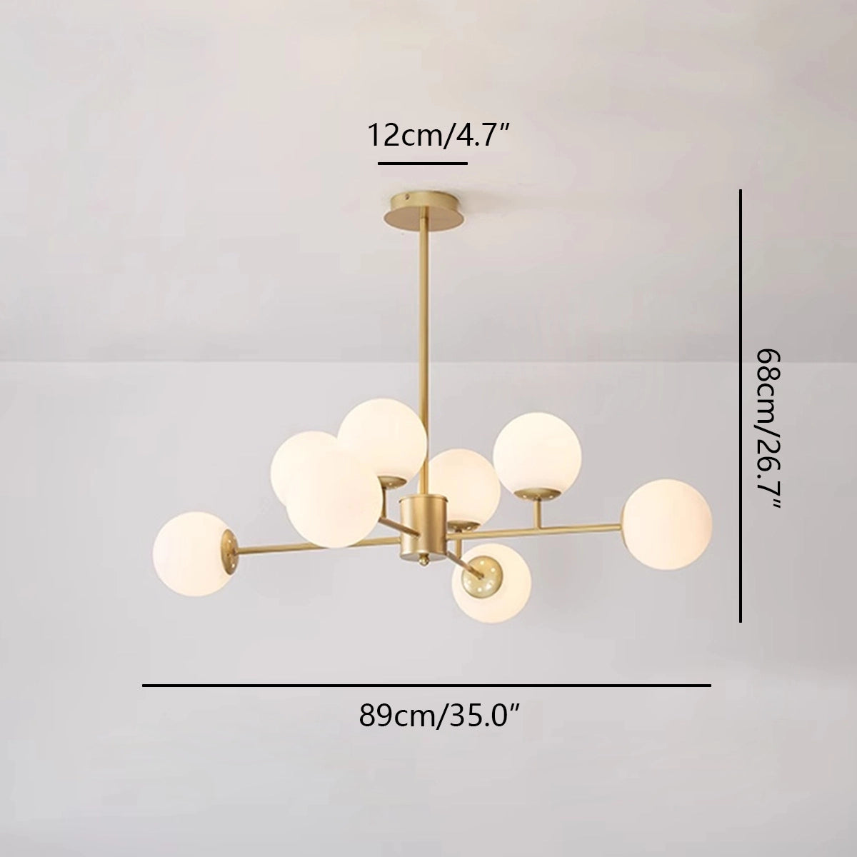 Antizer Camilla Glass Chandelier for Living Room