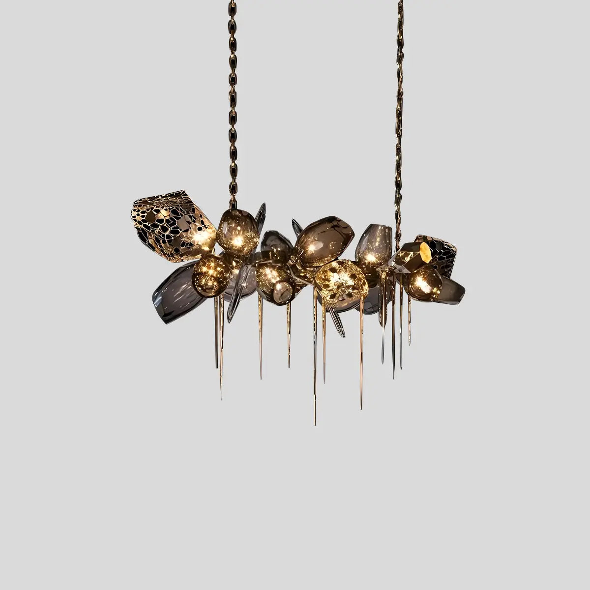Antizer Kallisto Sculptural Glass Chandelier for Dining Room
