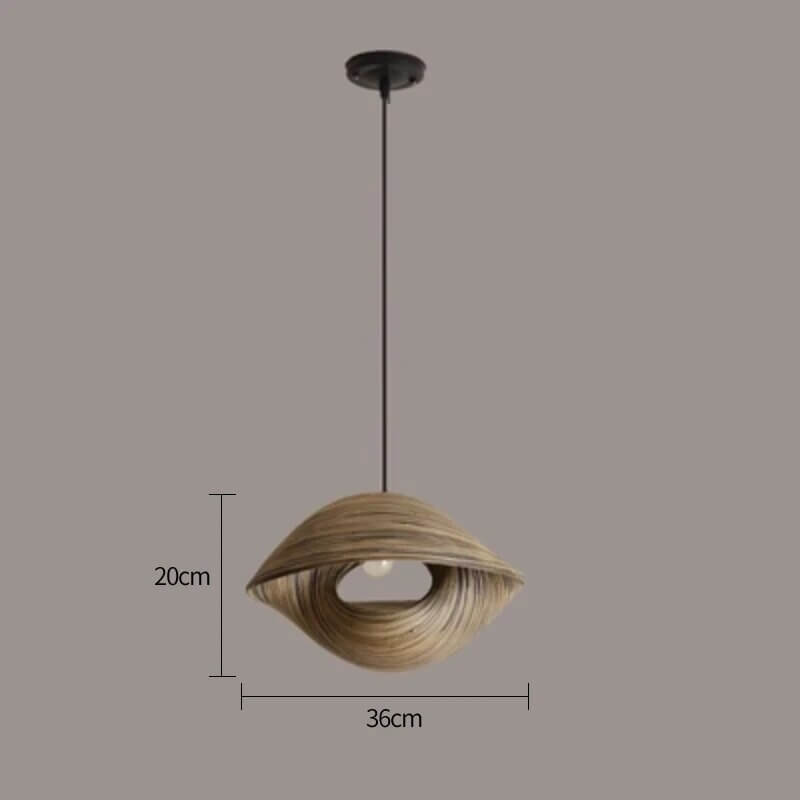 Creative Art Bamboo Weaving Pendant Light