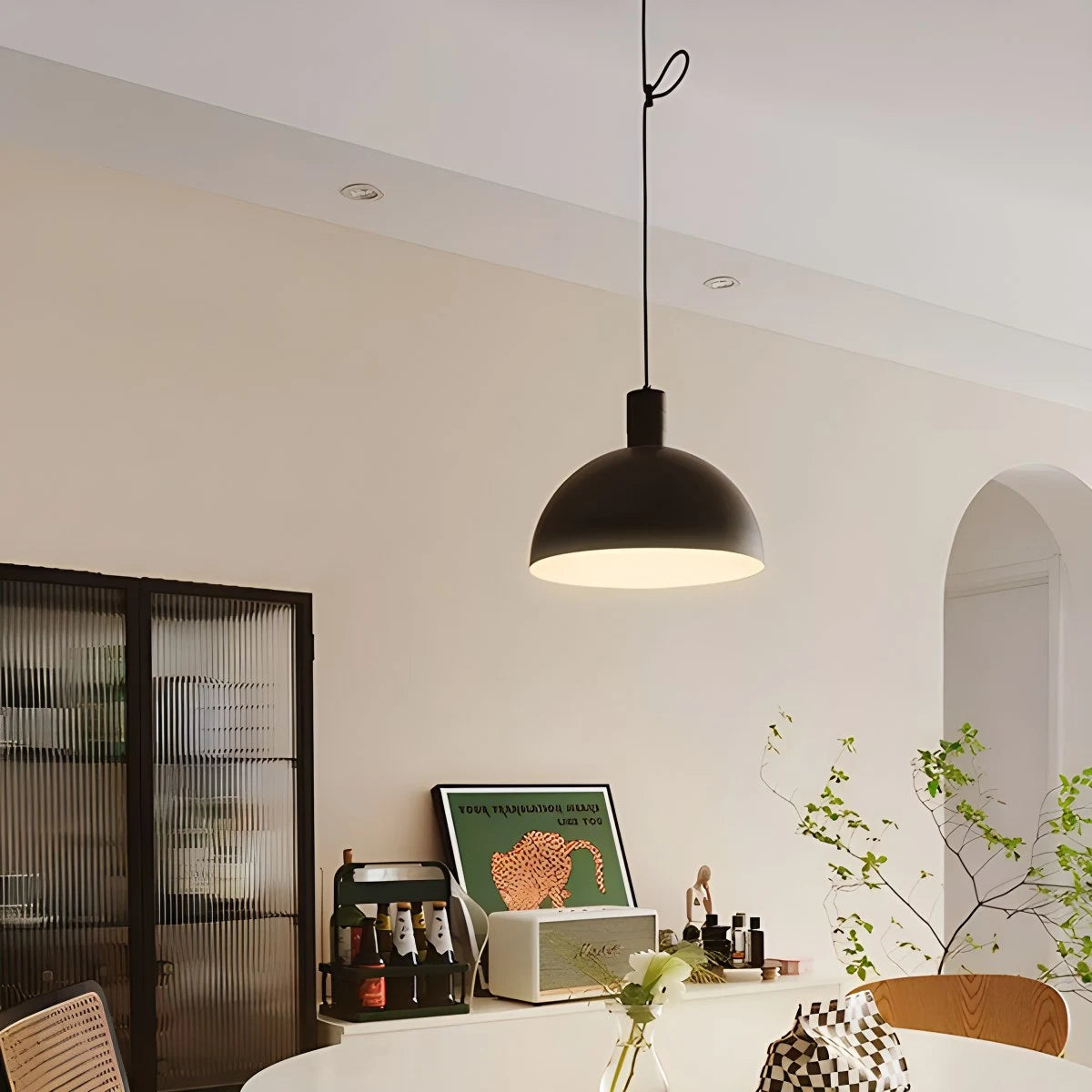 Antizer Bauhaus Creative Rocker Glass Pendant Light