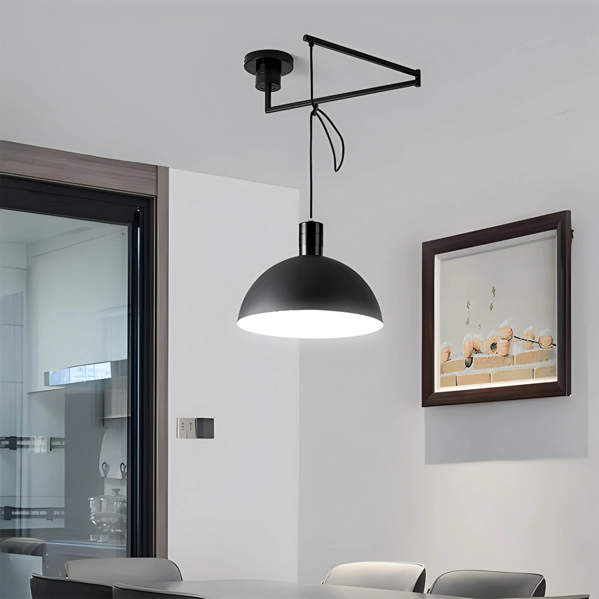 Antizer Bauhaus Creative Rocker Glass Pendant Light
