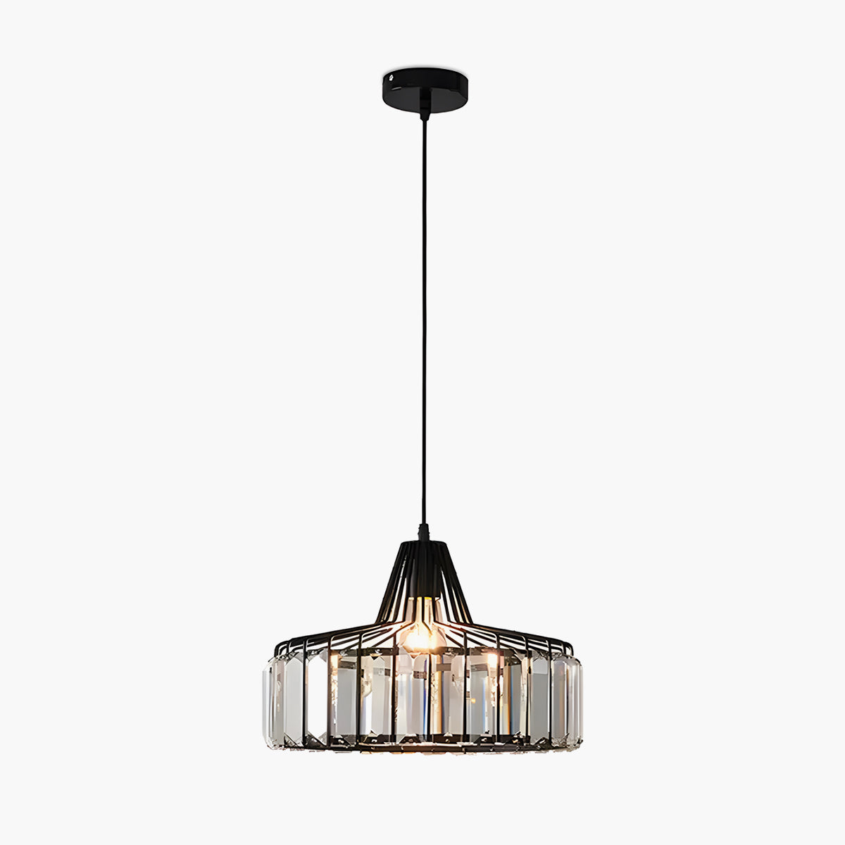 Iron Art Glass Pendant Lamp