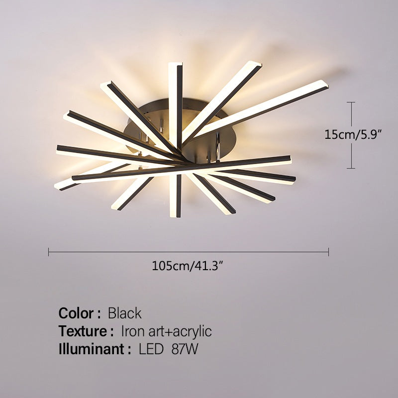 Antizer LED Strip Fan-Shaped Ceiling Lamp