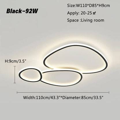 Antizer Creative Ring Ceiling Light for Living Room