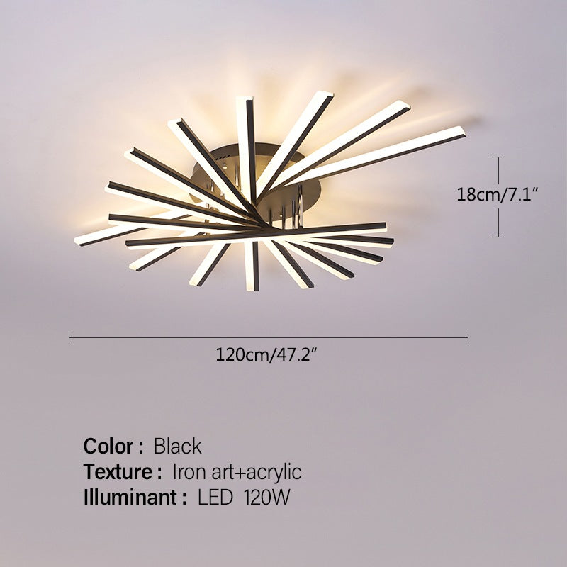 Antizer LED Strip Fan-Shaped Ceiling Lamp