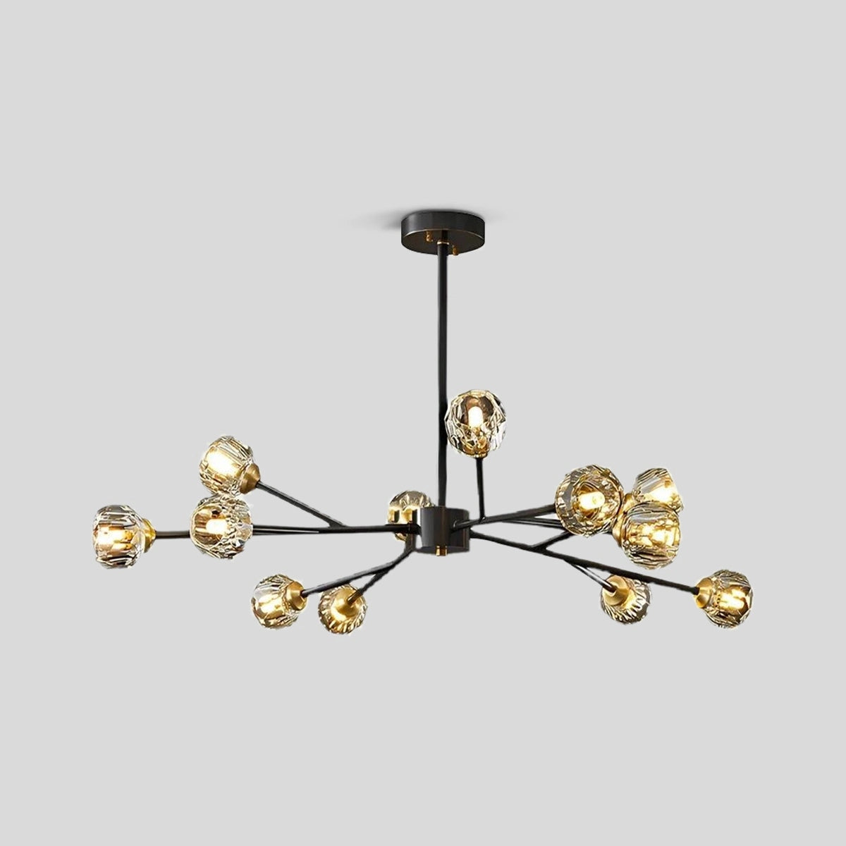 Antizer Crystal Ball Round Cluster Chandelier