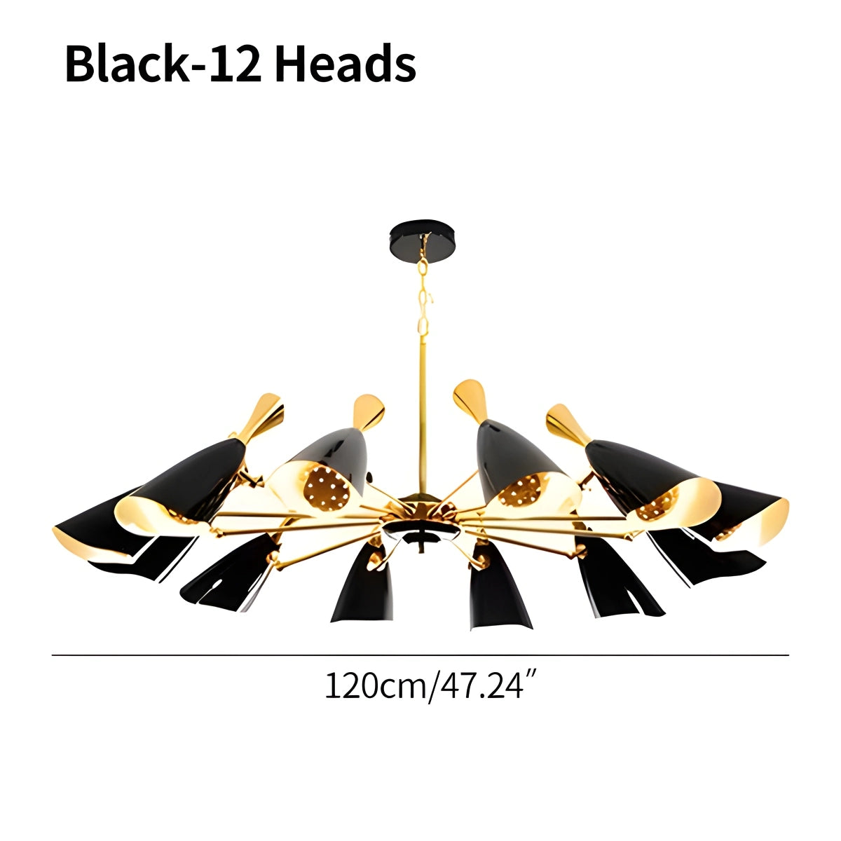 Antizer Nordic Postmodern Trumpet Chandelier