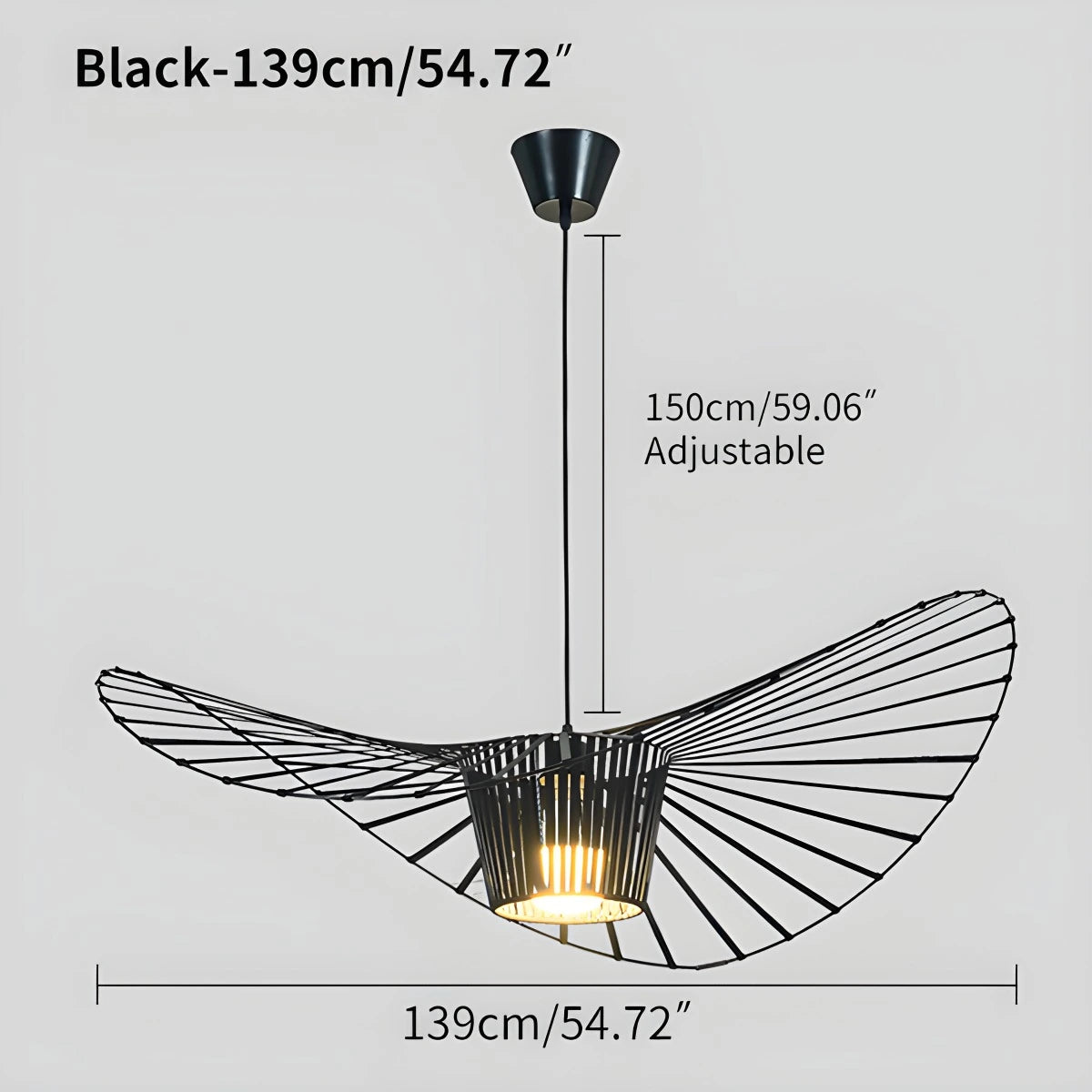 Antizer Vertigo Creative Straw Hat Pendant Light