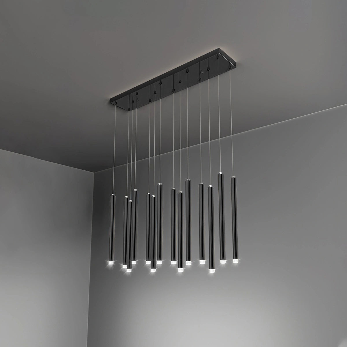 Antizer Modern Luxury Large Long Cylindrical Chandelier