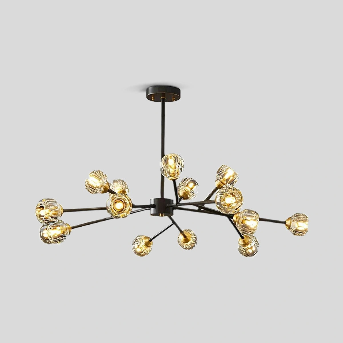 Antizer Crystal Ball Round Cluster Chandelier