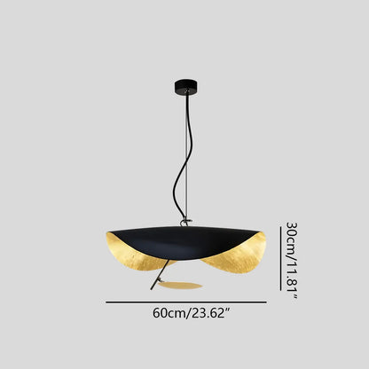 Antizer Modern Sculptural Leaf Pendant Light