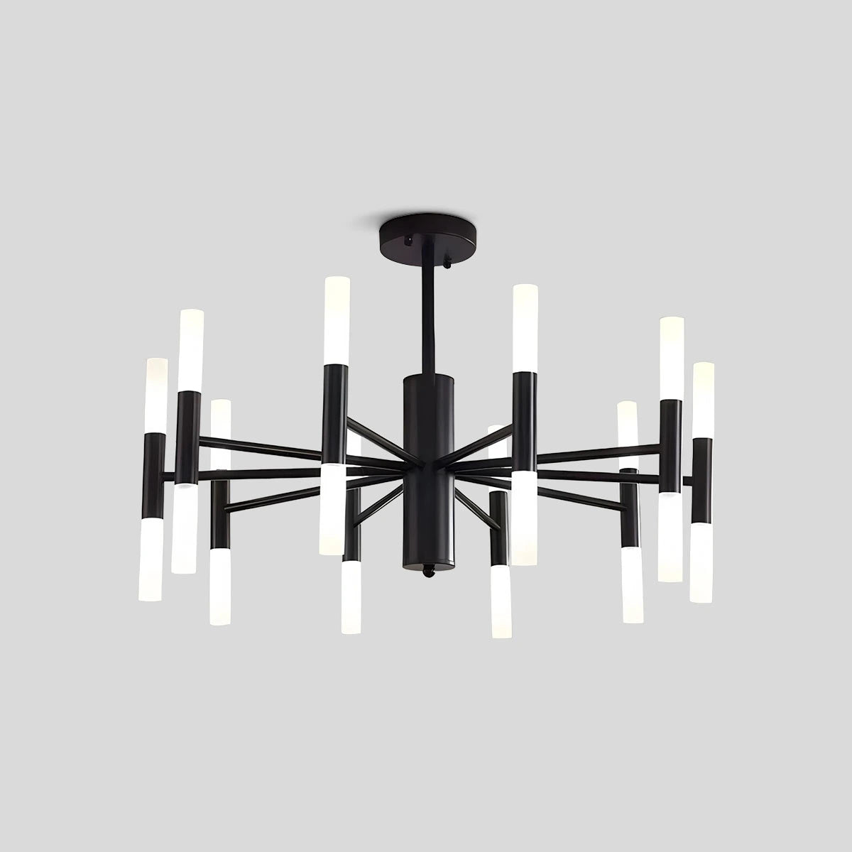 Antizer Adjustable Round Tube Chandelier