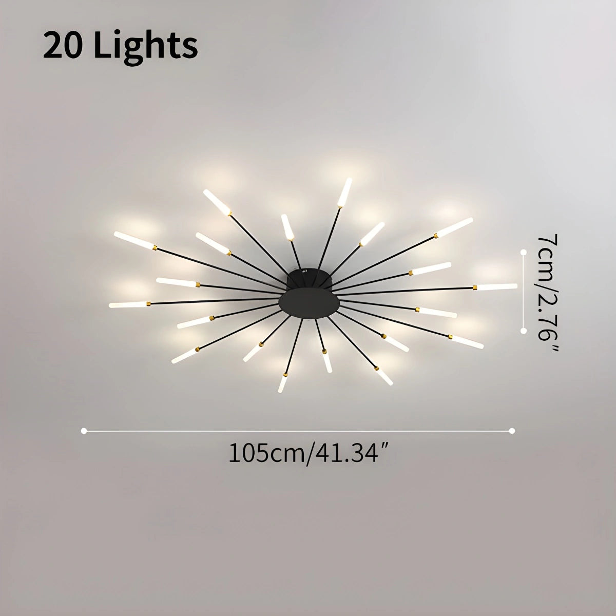 Antizer Fireworks Starburst Ceiling Light