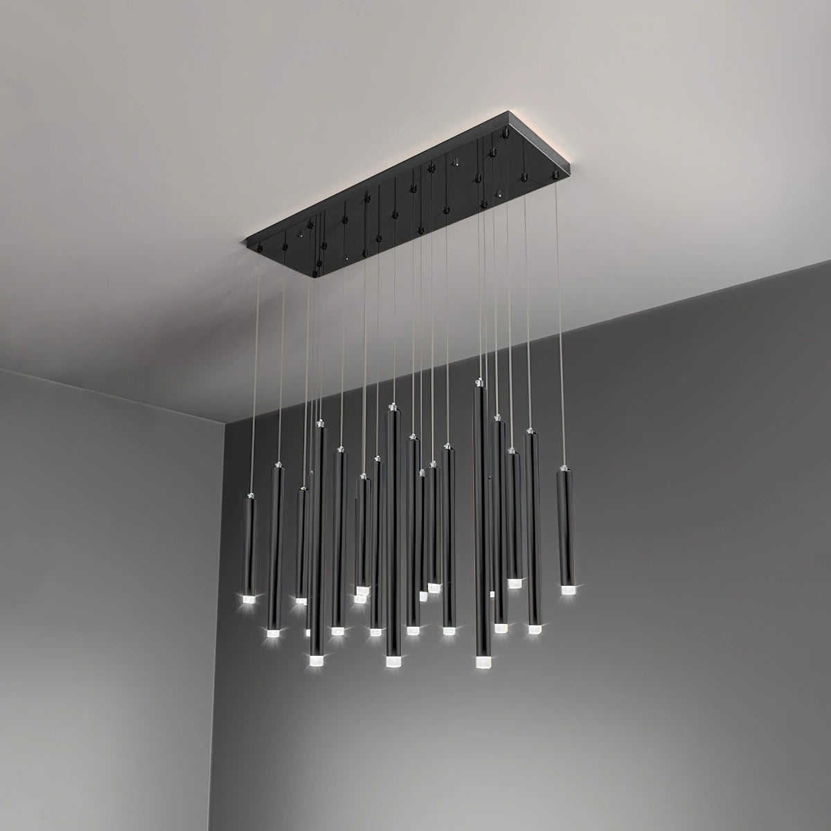 Antizer Modern Luxury Large Long Cylindrical Chandelier