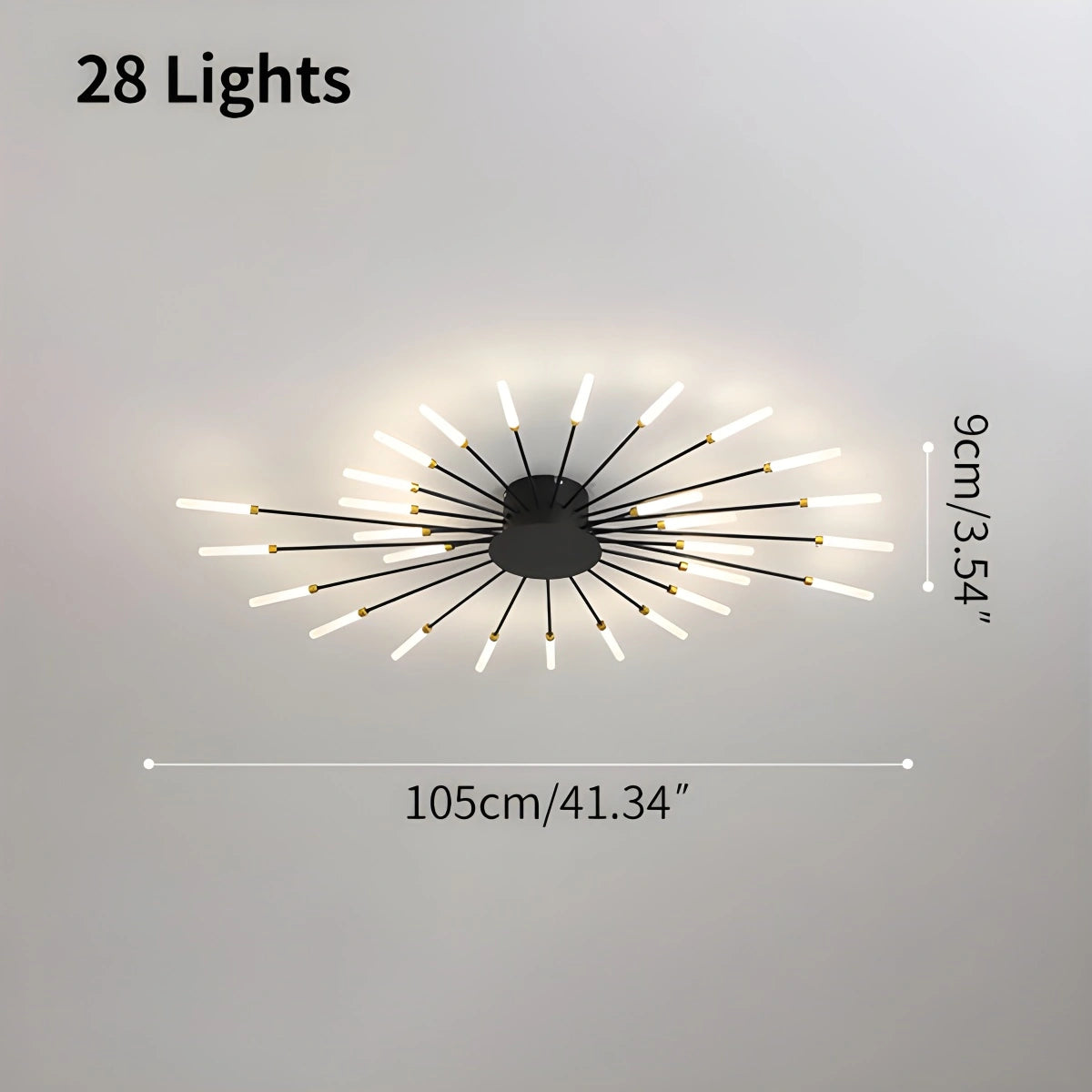 Antizer Fireworks Starburst Ceiling Light