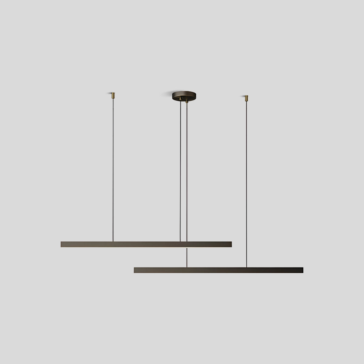 Antizer All Copper Minimalist Chandelier for Dining & Living Rooms