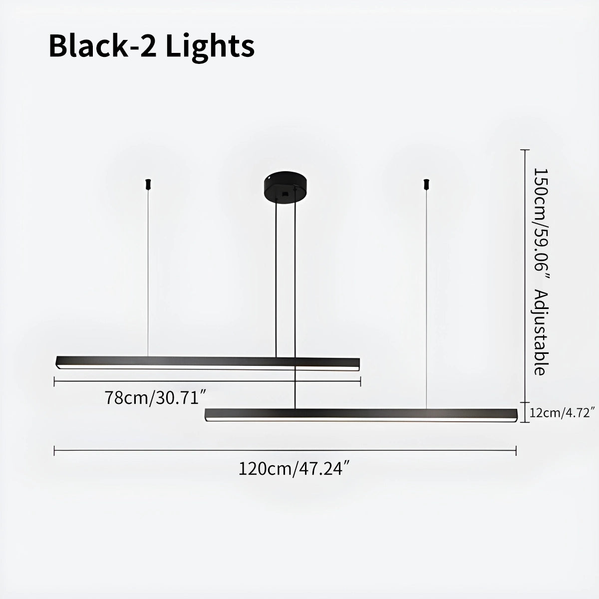 Antize Multi Light Sticks LED Chandelier