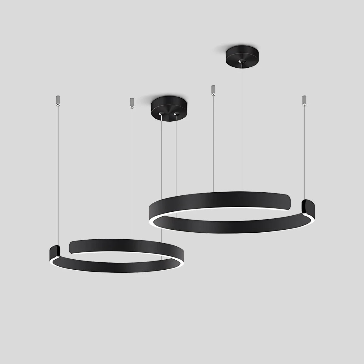 Antizer Modern Ring LED Chandelier for Living Room