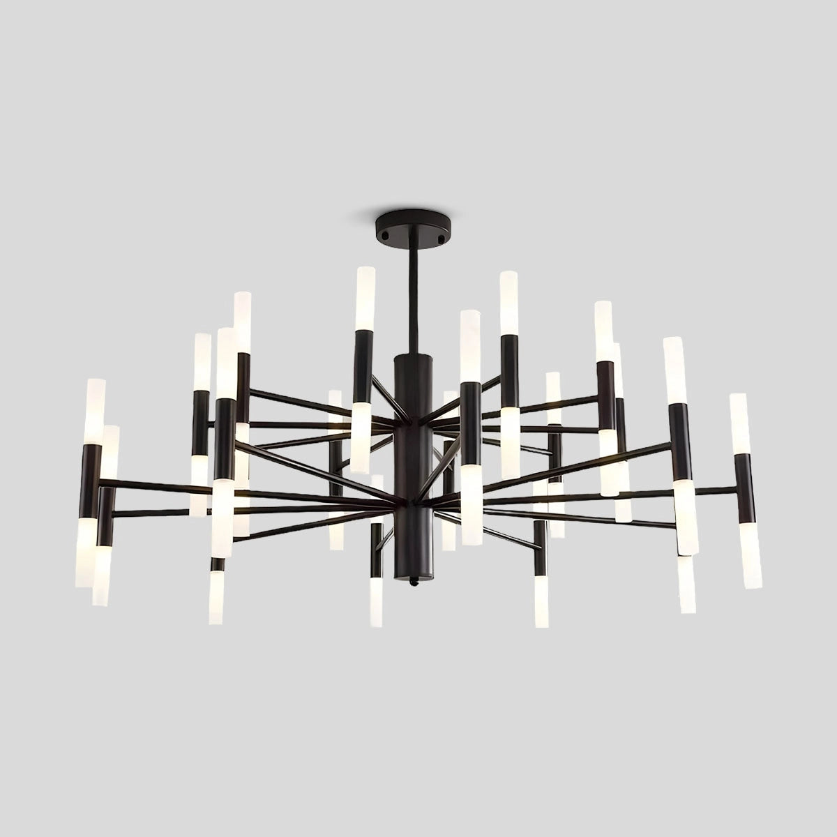Antizer Adjustable Round Tube Chandelier