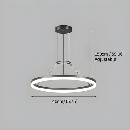 Antizer Circular Led Pendant Light for Living Room Kitchen