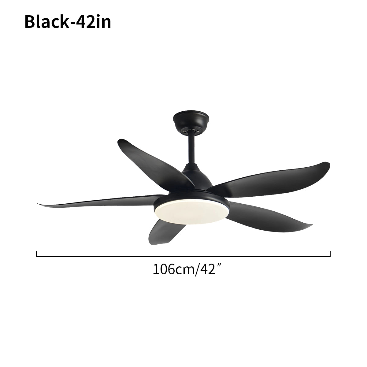 Antizer 5 Blade Contemporary Ceiling Fan Lamp