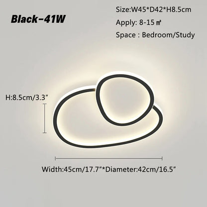 Antizer Creative Ring Ceiling Light for Living Room