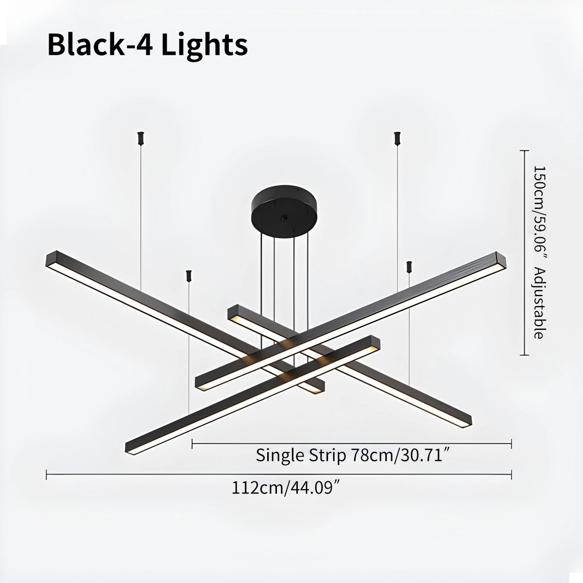 Antize Multi Light Sticks LED Chandelier