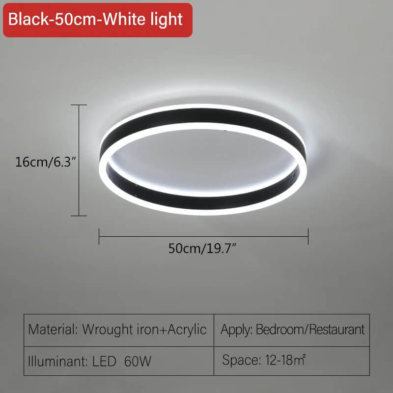 Antizer Simple Modern Round Ceiling Light