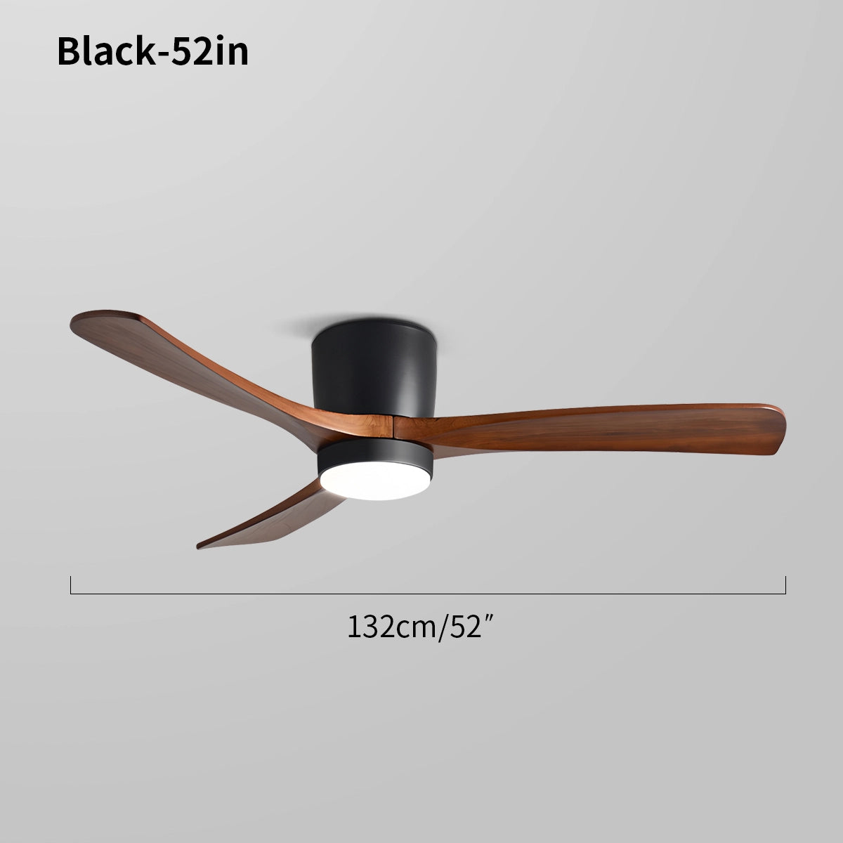 Antizer Large Low Profile Ceiling Fan with Light
