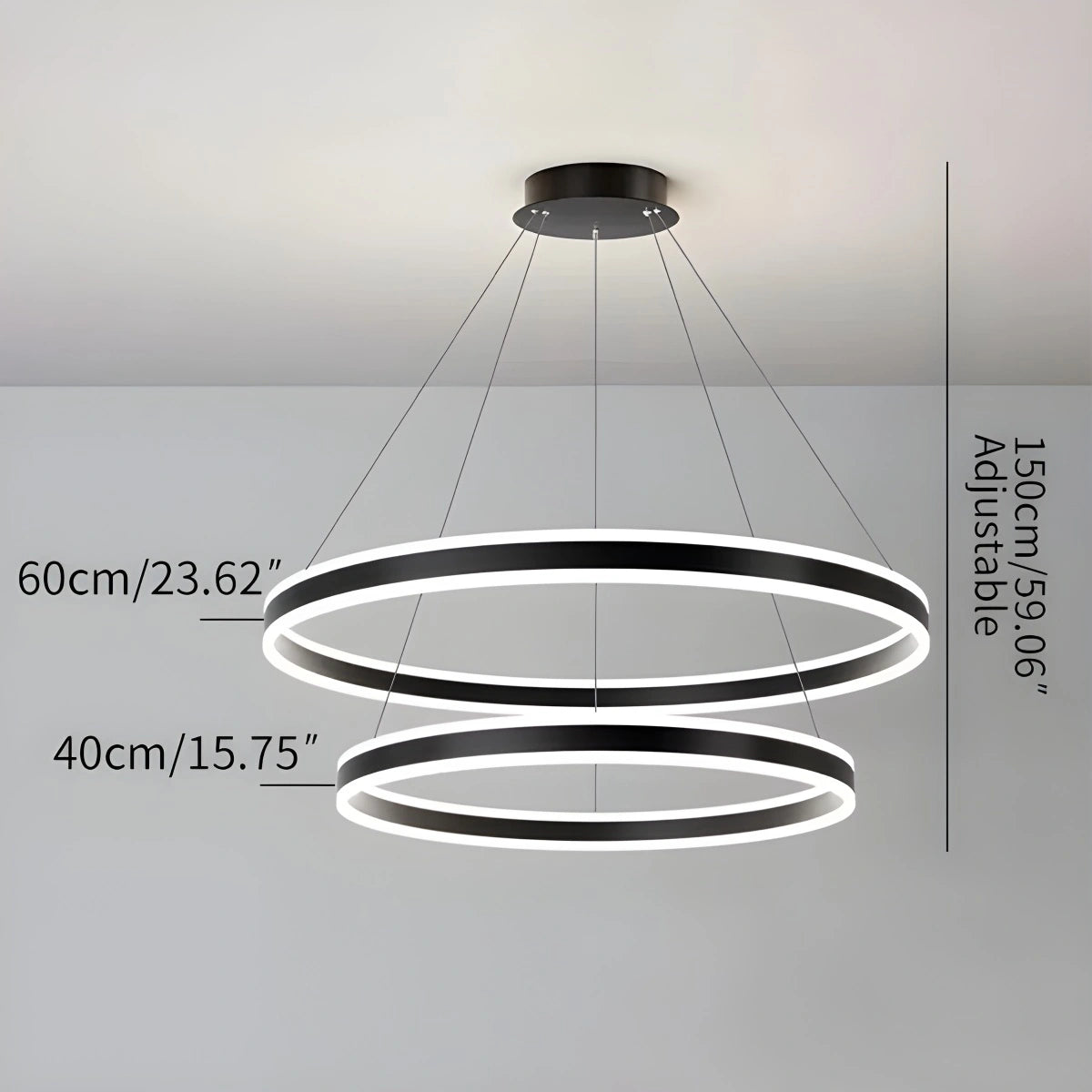 Antizer Circle Layered Living Room Chandelier