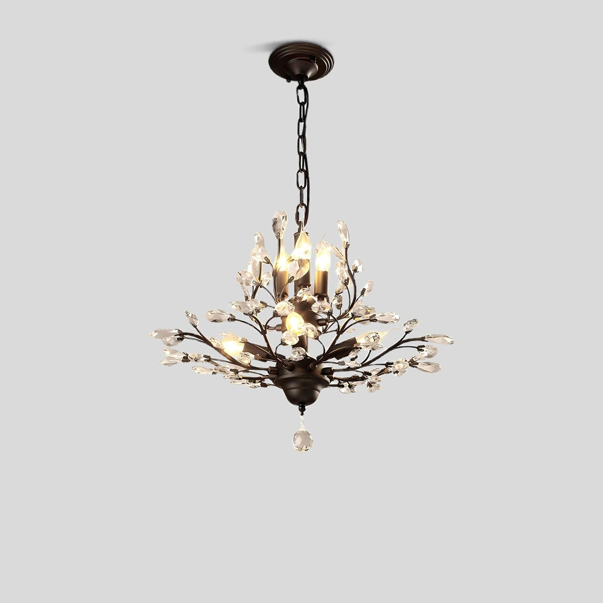 Antizer Tree Branch Crystal Chandelier for Living Room