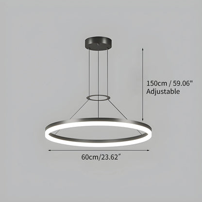 Antizer Circular Led Pendant Light for Living Room Kitchen