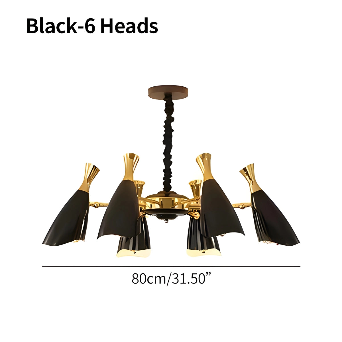 Antizer Nordic Postmodern Trumpet Chandelier