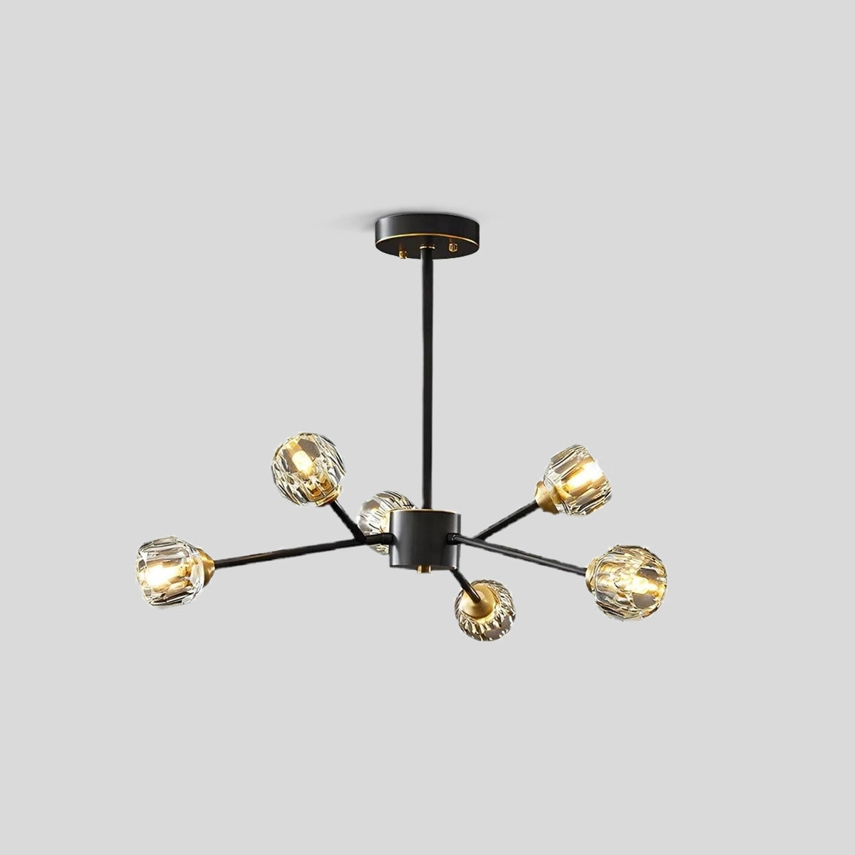 Antizer Crystal Ball Round Cluster Chandelier