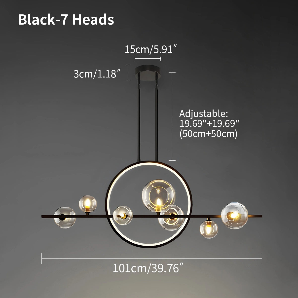 Antizer Archipelago Modern Glass Ball Chandelier