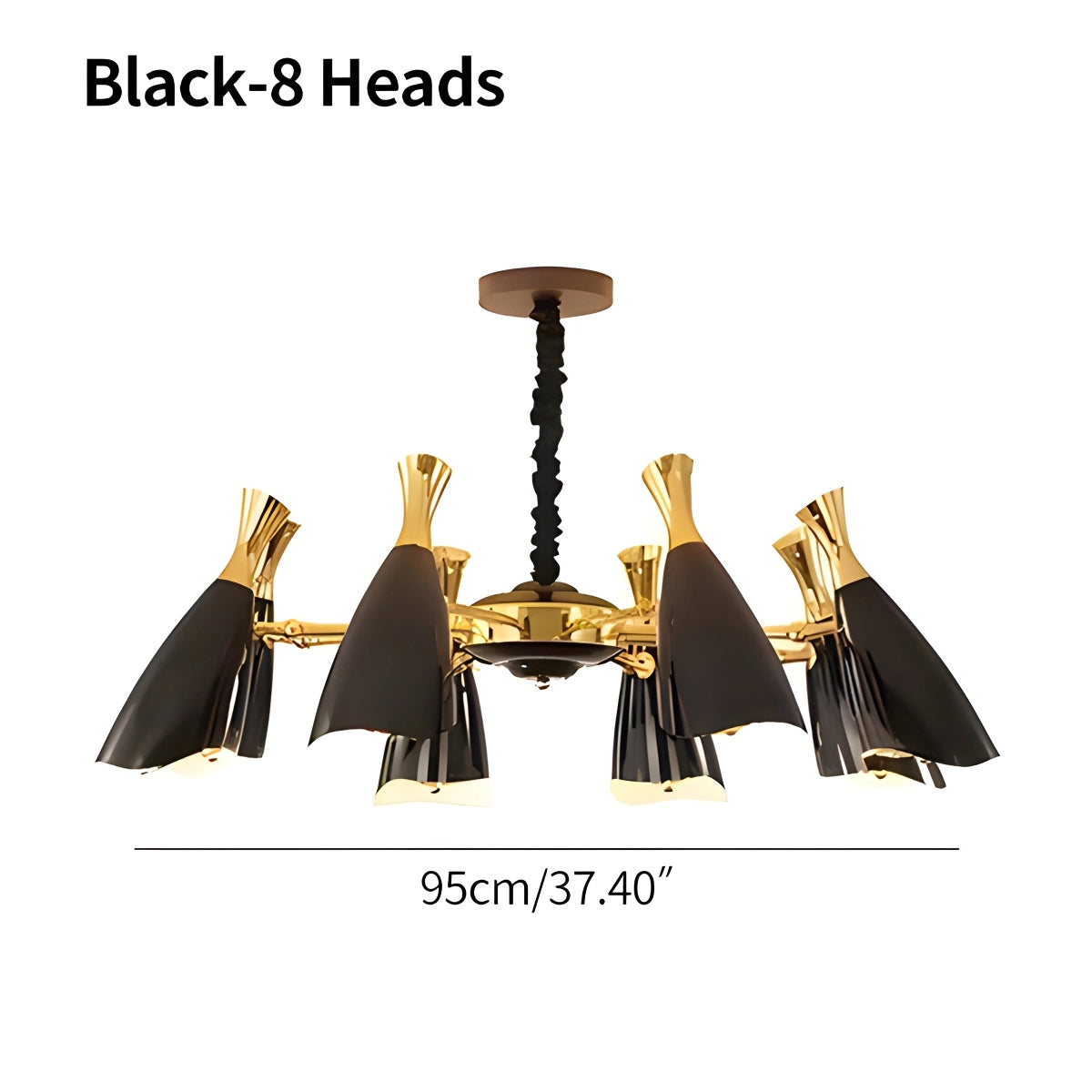 Antizer Nordic Postmodern Trumpet Chandelier