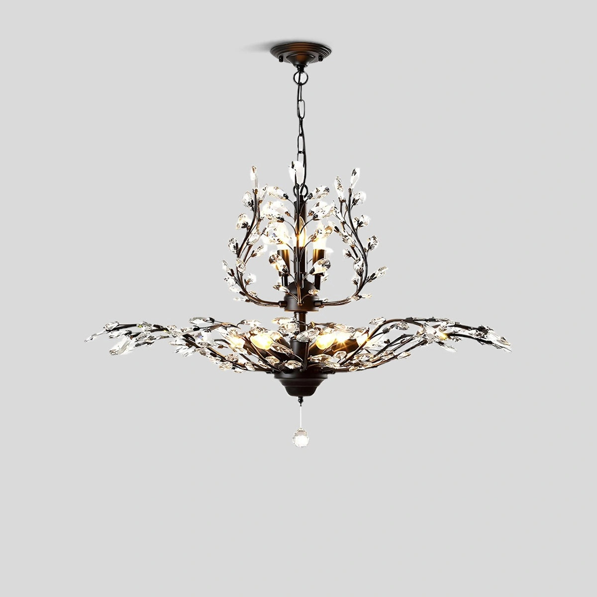 Antizer Tree Branch Crystal Chandelier for Living Room