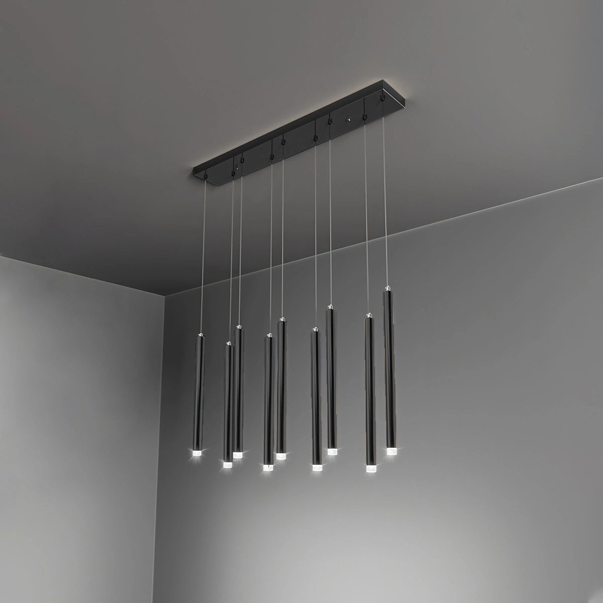 Antizer Modern Luxury Large Long Cylindrical Chandelier