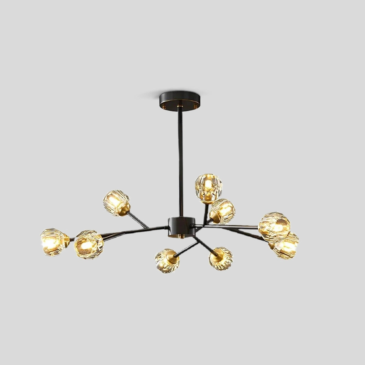 Antizer Crystal Ball Round Cluster Chandelier